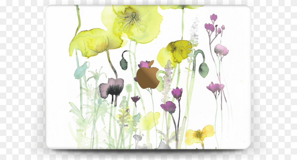 Painted Yellow Flowers Skin Macbook 12 Ipad Pro, Art, Floral Design, Flower, Graphics Png