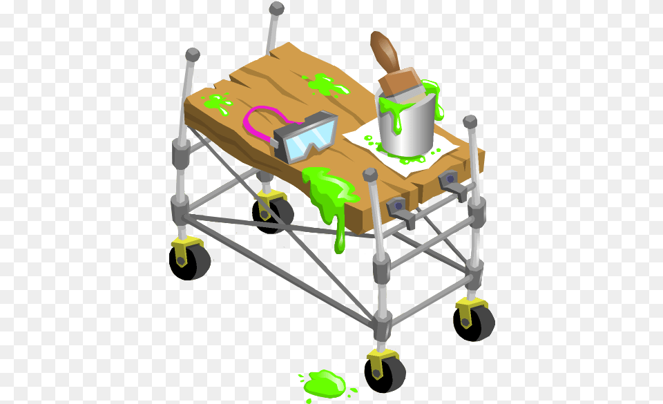 Painter S Scaffolding Wheelbarrow, Furniture, Festival, Hanukkah Menorah Free Png