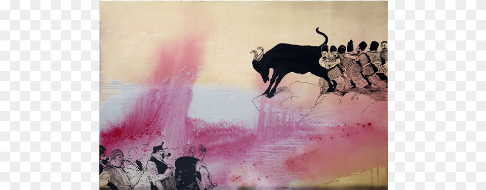 Painting, Art, Animal, Bull, Mammal Png Image