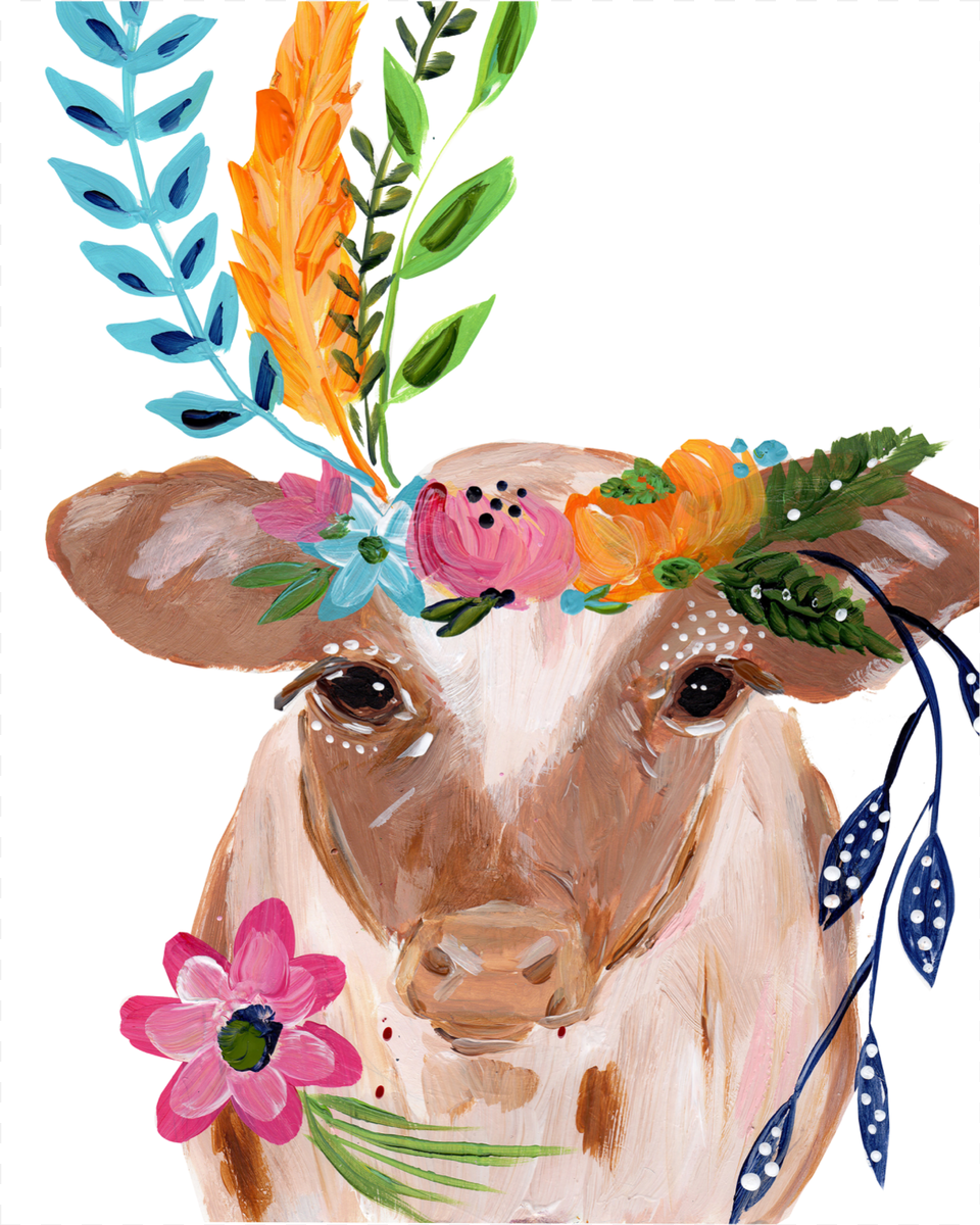 Painting, Animal, Cattle, Mammal, Livestock Free Png