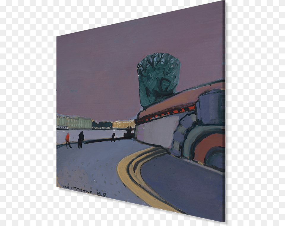Painting, Art, Road, Person, Animal Png Image