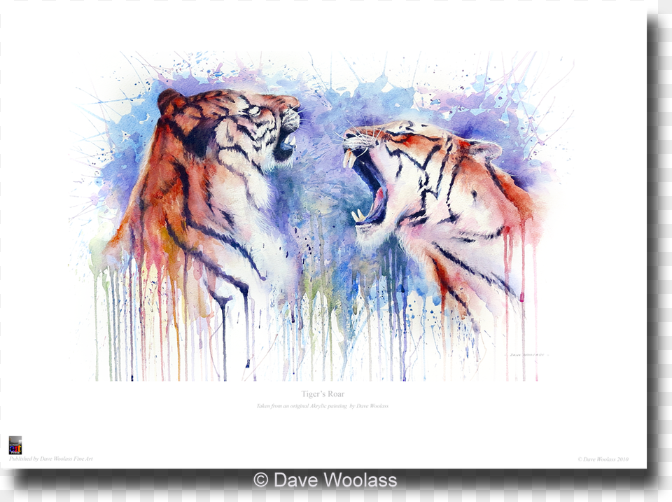 Painting, Animal, Mammal, Tiger, Wildlife Png Image