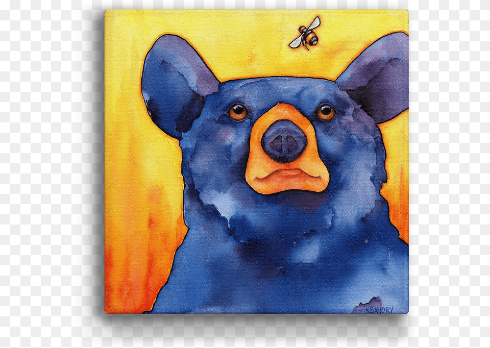 Painting, Animal, Art, Bear, Black Bear Free Png Download