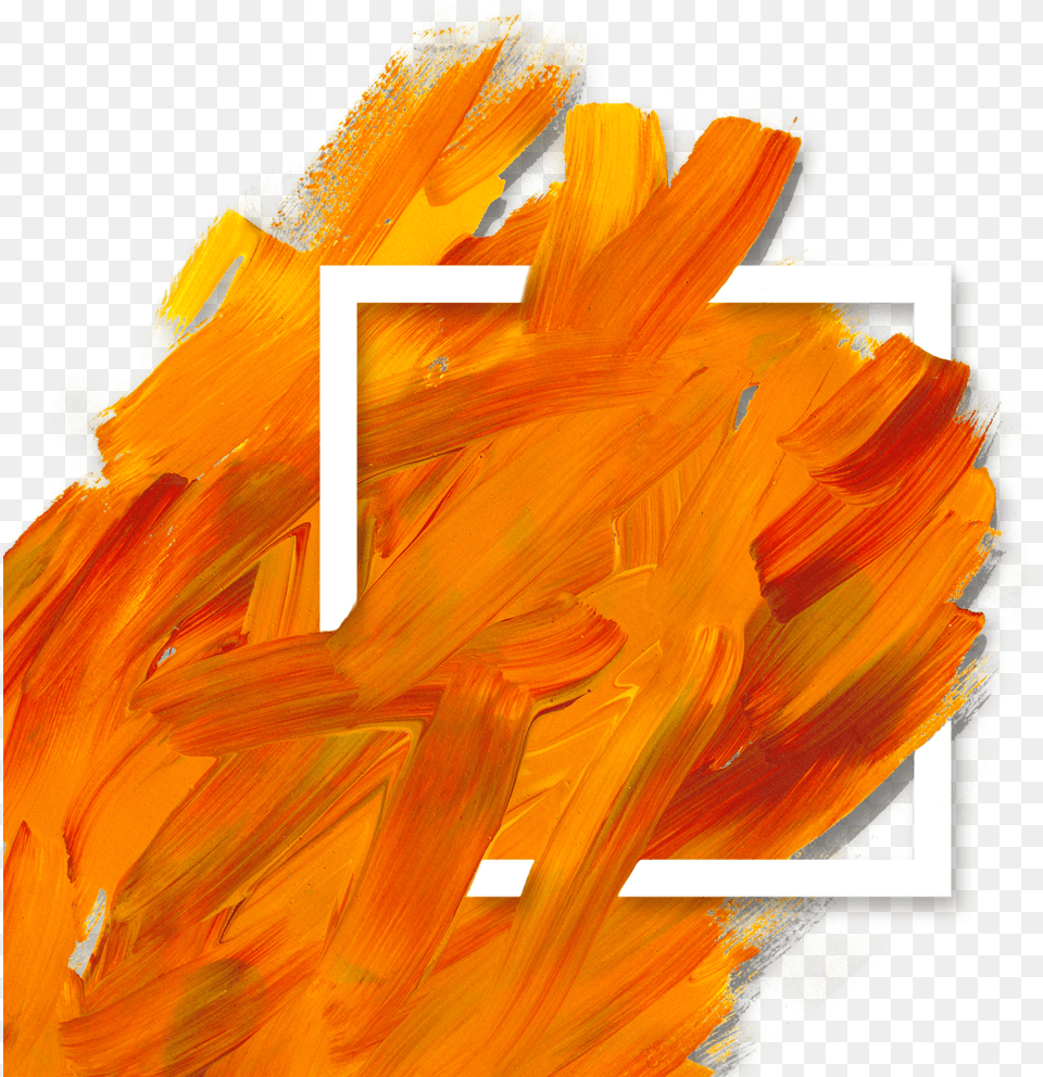 Painting Brush Orange Watercolor Brushes Brush Stroke Paint Background, Art, Collage, Person Free Png