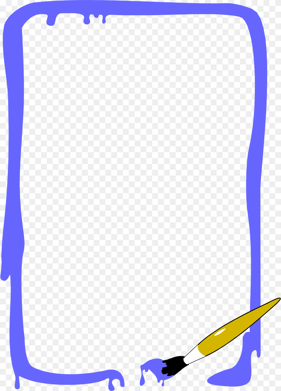 Painting Clipart Border, White Board Png Image