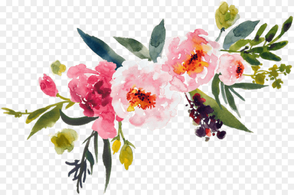 Painting Flower Bouquet Clip Art Leaves Transprent Watercolor Flower Background, Plant, Petal, Flower Arrangement, Flower Bouquet Free Transparent Png