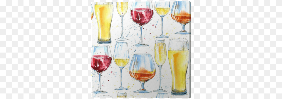 Painting Of A Alcohol Drink And Splash Glass Of Cognac Illustration, Wine, Liquor, Goblet, Cup Free Png