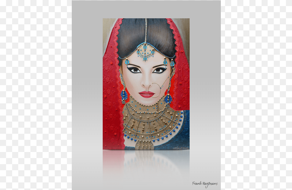 Painting Of A By Headpiece, Accessories, Jewelry, Earring, Necklace Free Png Download