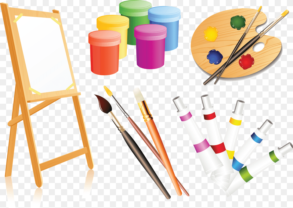Painting Palette Clip Art Art Painting Tools, Brush, Device, Paint Container, Tool Png