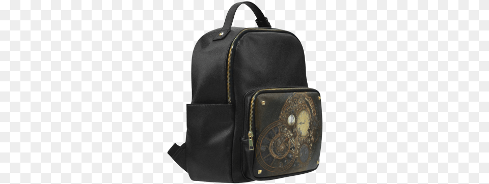Painting Steampunk Clocks And Gears Campus Backpacksmall Maleficent Leisure Backpack Bag School Bag Big, Accessories, Handbag, Purse Png Image