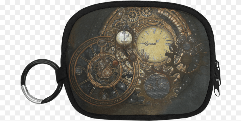 Painting Steampunk Clocks And Gears Coin Purse Coin Purse, Accessories, Bag, Handbag Free Png Download
