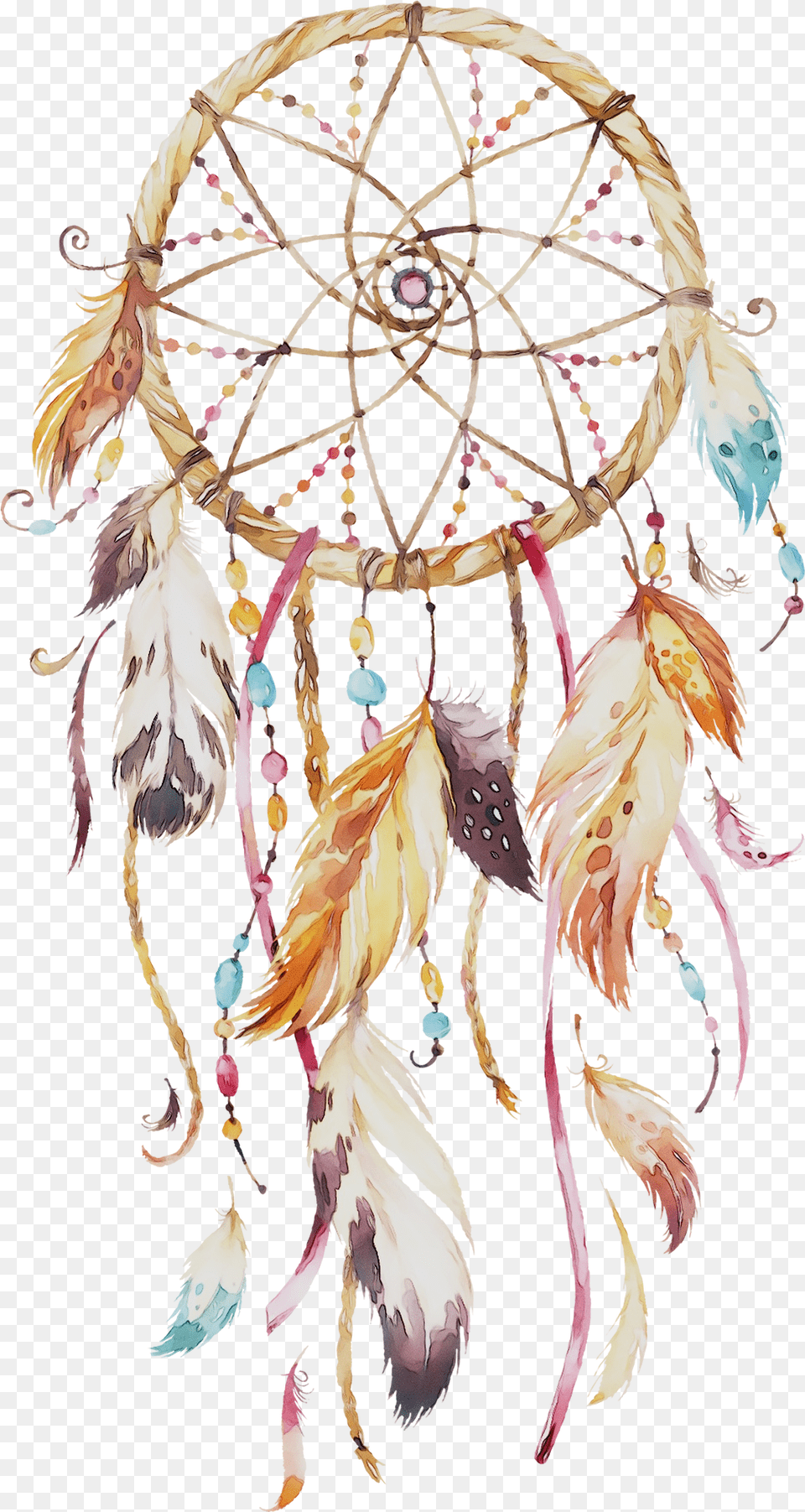 Painting Watercolor Watercolor Dream Catcher Painting, Accessories, Art, Handicraft, Jewelry Free Transparent Png