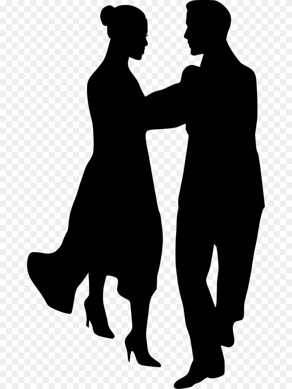 Pair Dance Transparent, Gray Free Png