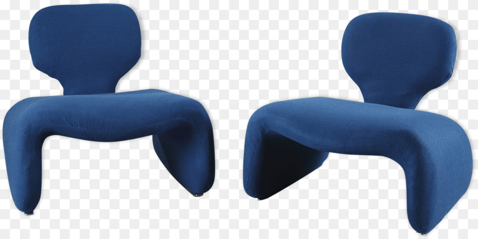 Pair Of Armchairs Design Blue Djinn Olivier Mourgue Olivier Mourgue, Cushion, Home Decor, Chair, Furniture Free Png