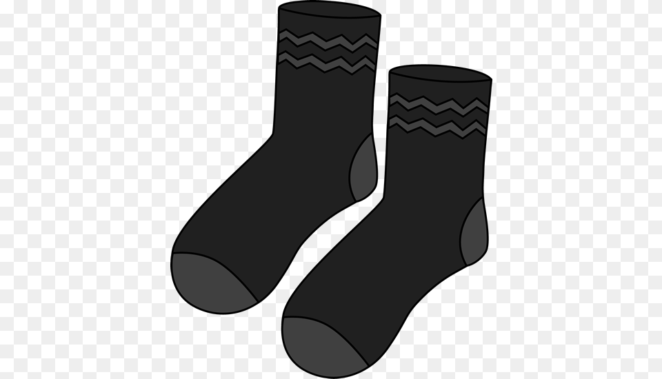 Pair Of Black Socks Clip Art Clothes Socks Sock, Clothing, Hosiery, Smoke Pipe Free Png Download
