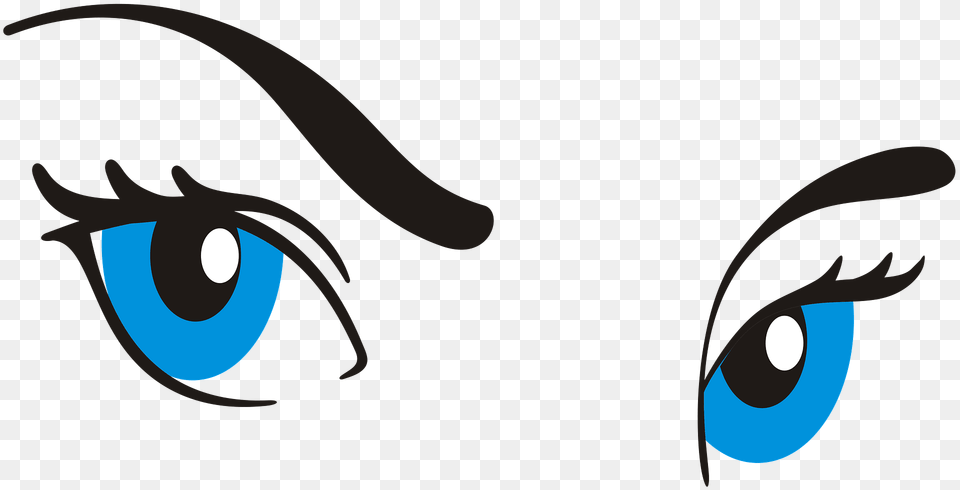 Pair Of Blue Eyes Clipart, Art, Bow, Weapon, Graphics Free Png Download