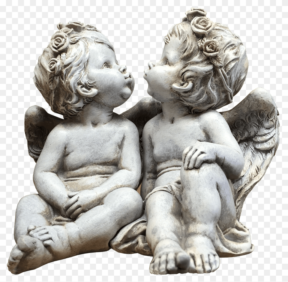 Pair Of Cherub Angels, Baby, Person, Art, Face Png