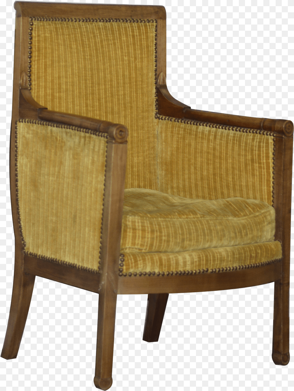 Pair Of Empire Mahogany Armchairs In The Manner Of Club Chair Free Transparent Png