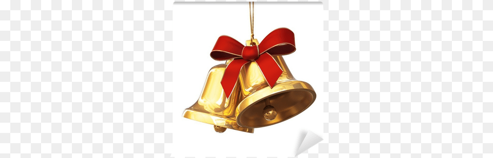 Pair Of Golden Bells With Red Bow Wall Mural Pixers Bimmel Blamage Und Das Mops Malheur 2 Auflage, Chandelier, Lamp, Bell Free Png Download