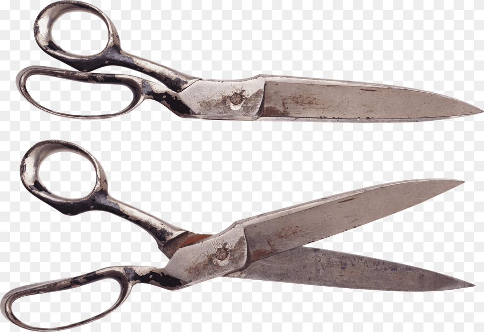Pair Of Vintage Scissors, Blade, Shears, Weapon, Dagger Free Transparent Png
