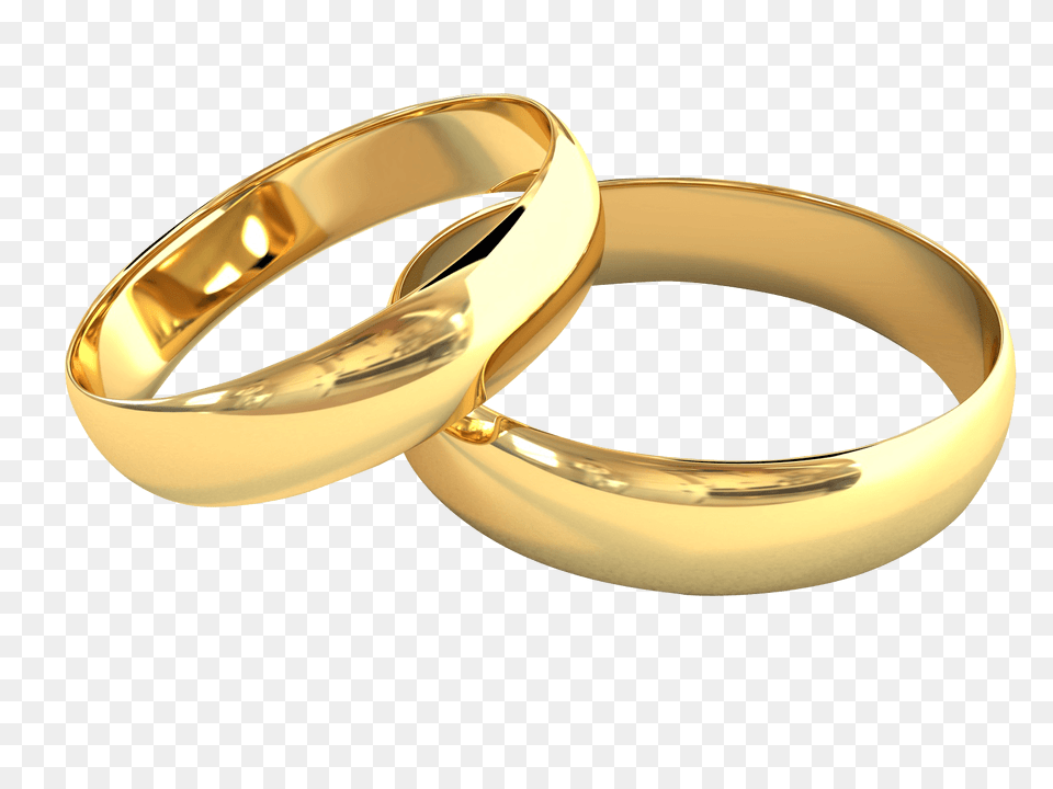 Pair Of Wedding Rings Jewelry, Accessories, Gold, Ring Free Png Download