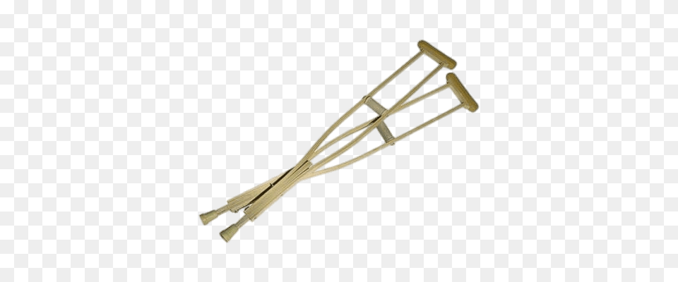 Pair Of Wooden Crutches, Smoke Pipe Free Png