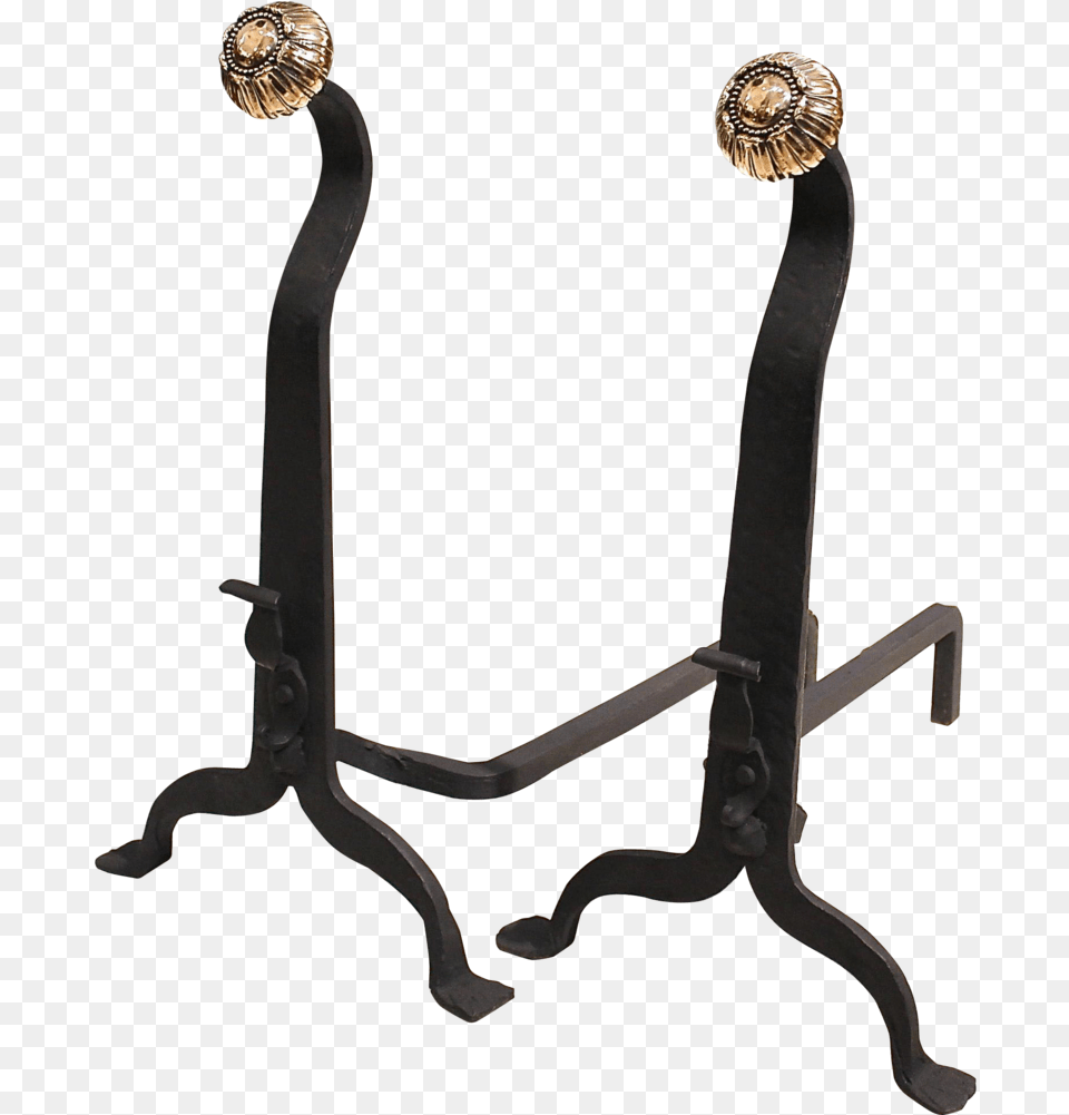 Pair Of Wrought Iron And Bronze Art And Crafts Period, Bow, Weapon, Furniture, Accessories Png