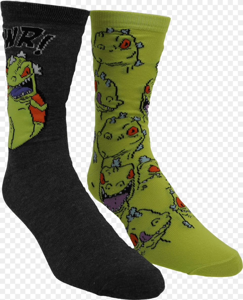 Pair Pack Nickelodeon Rugrats Reptar Socks Sock, Clothing, Hosiery Free Transparent Png