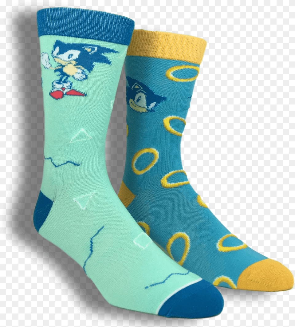 Pair Pack Sega Sonic Socks Sock, Clothing, Hosiery Free Png Download