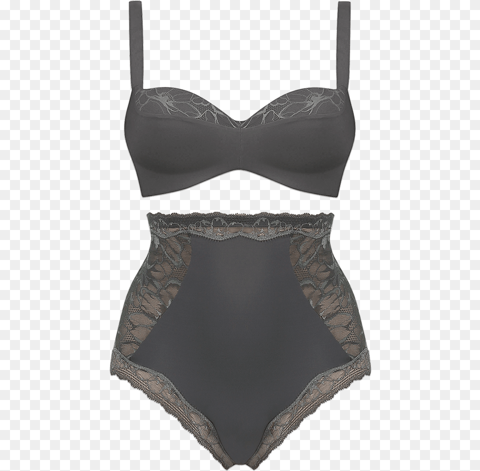 Pair With Super Soft Delicate Lace Detailed Highwaist Magic Boost Tai Grey, Bra, Clothing, Lingerie, Underwear Png Image