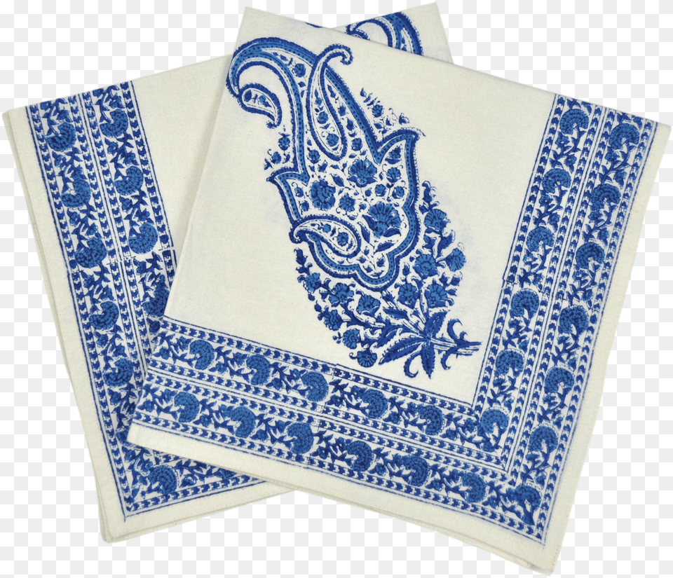 Paisley Blue Towel Png