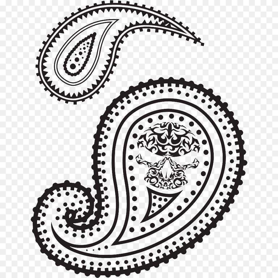 Paisley Clipart Black And White, Pattern Free Png Download