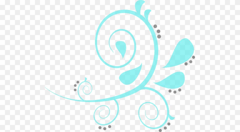 Paisley Curves Blue Clip Art Paisley Clip Art, Floral Design, Graphics, Pattern Free Png Download