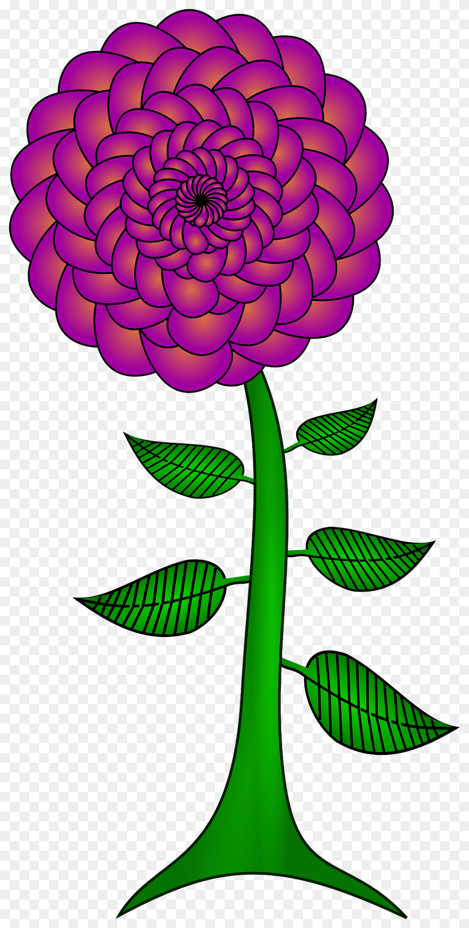 Paisley Flower Clipart, Dahlia, Plant, Dynamite, Weapon Free Png Download