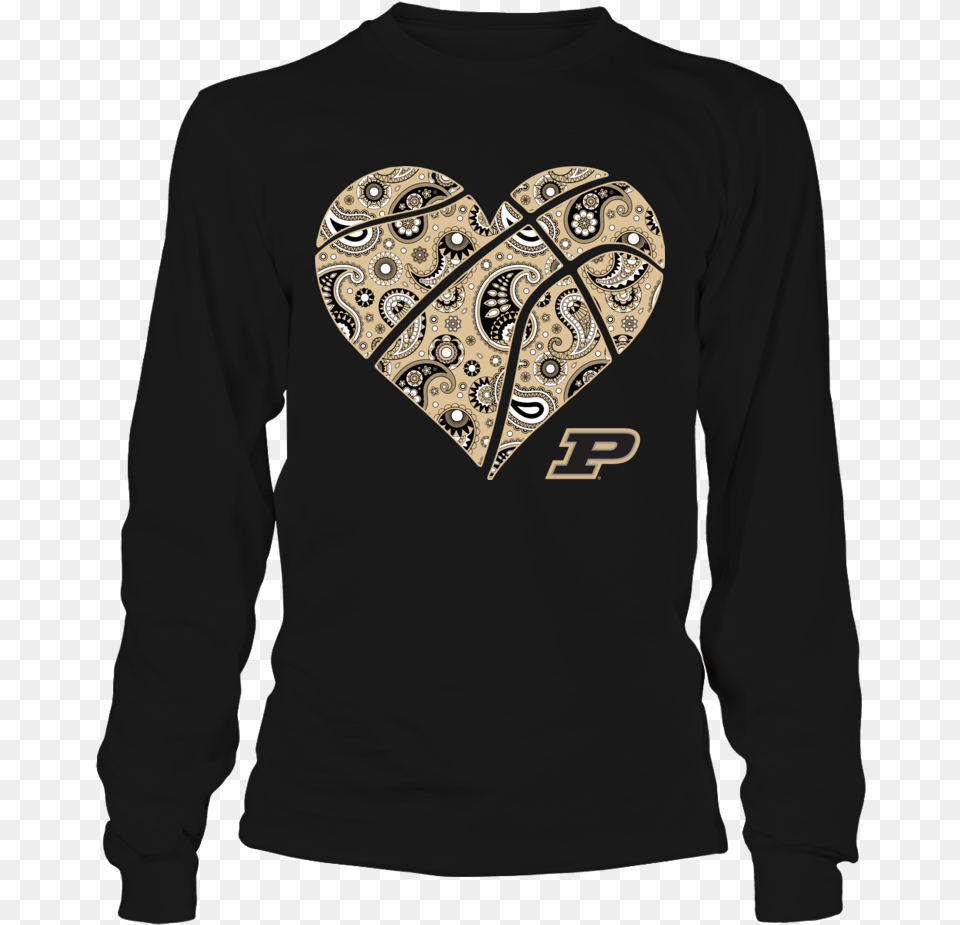 Paisley Heart Front Picture 5 6 7 8 Shirt, Clothing, Long Sleeve, Sleeve, T-shirt Png