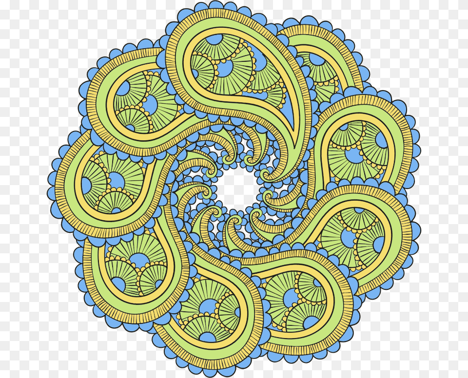 Paisley Mandala Illustration, Pattern Png Image