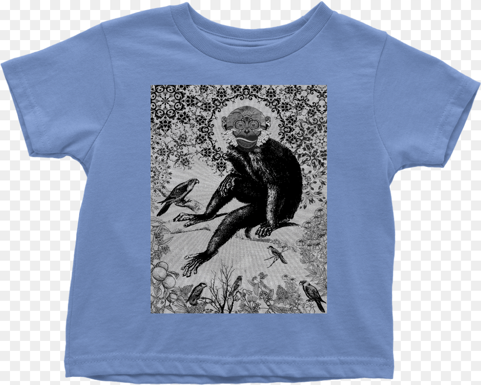 Paisley Monkey Toddler Tee T Shirt, Clothing, T-shirt, Animal, Bird Free Transparent Png