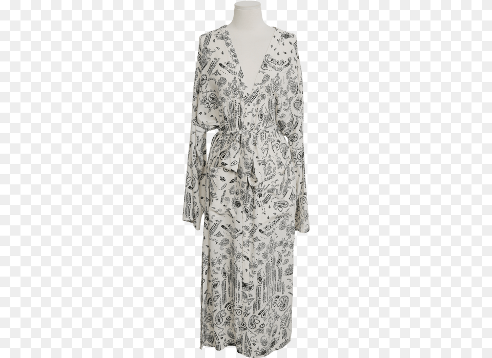 Paisley Pattern Long Cover Up Gown, Clothing, Dress, Fashion, Sleeve Free Transparent Png
