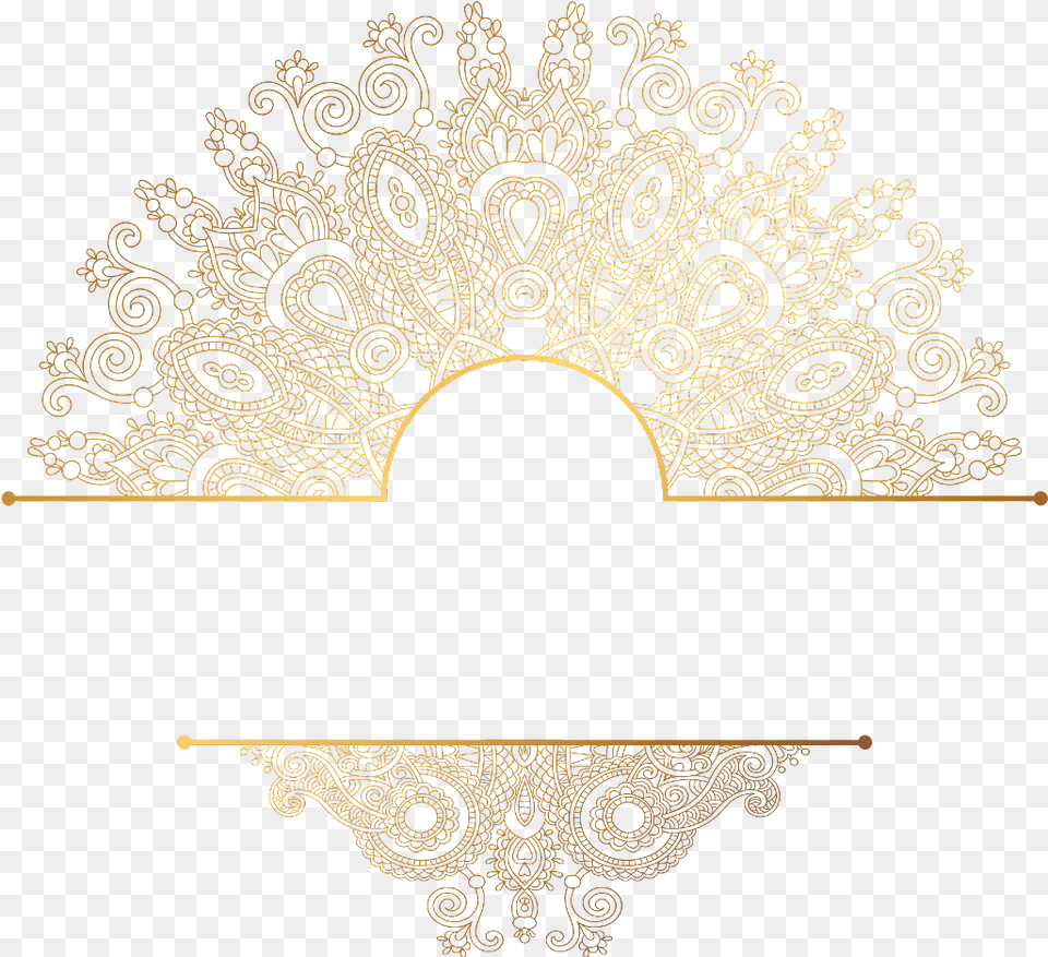 Paisley Gold Mandala Design, Accessories, Jewelry, Pattern Free Transparent Png