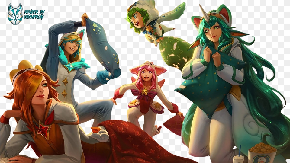 Pajama Guardian Render Lol Verlay Star Guardian Pajama Skins, Adult, Publication, Person, Female Png