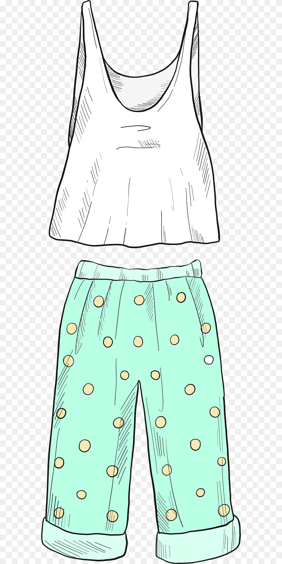 Pajamas Clipart, Clothing, Shorts Free Png Download