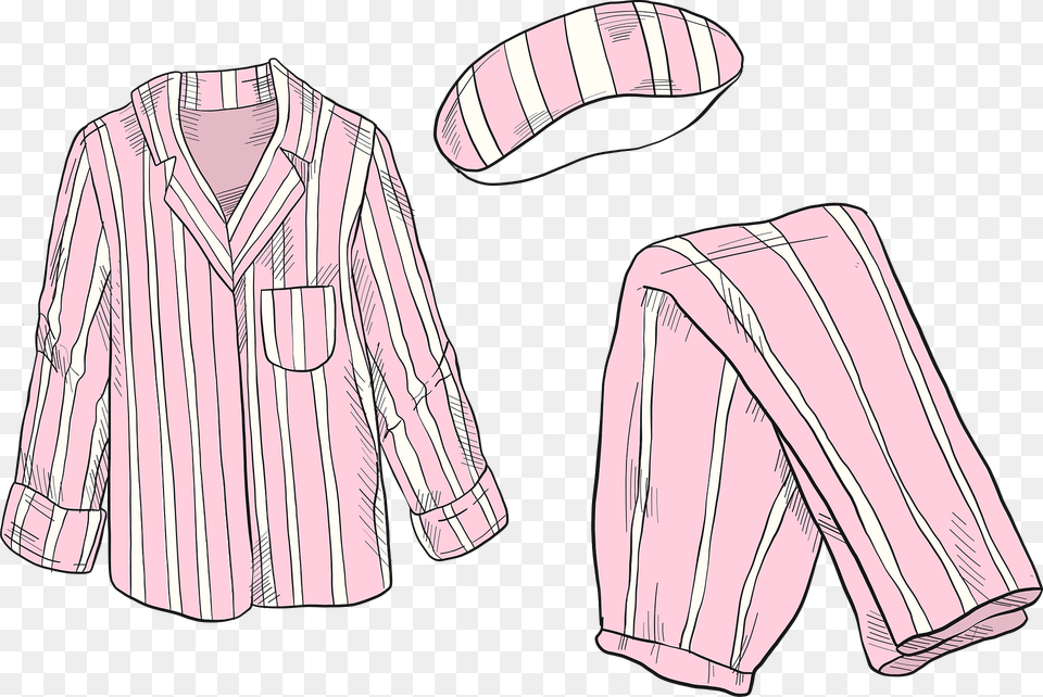 Pajamas Clipart, Clothing, Shirt, Long Sleeve, Sleeve Free Png