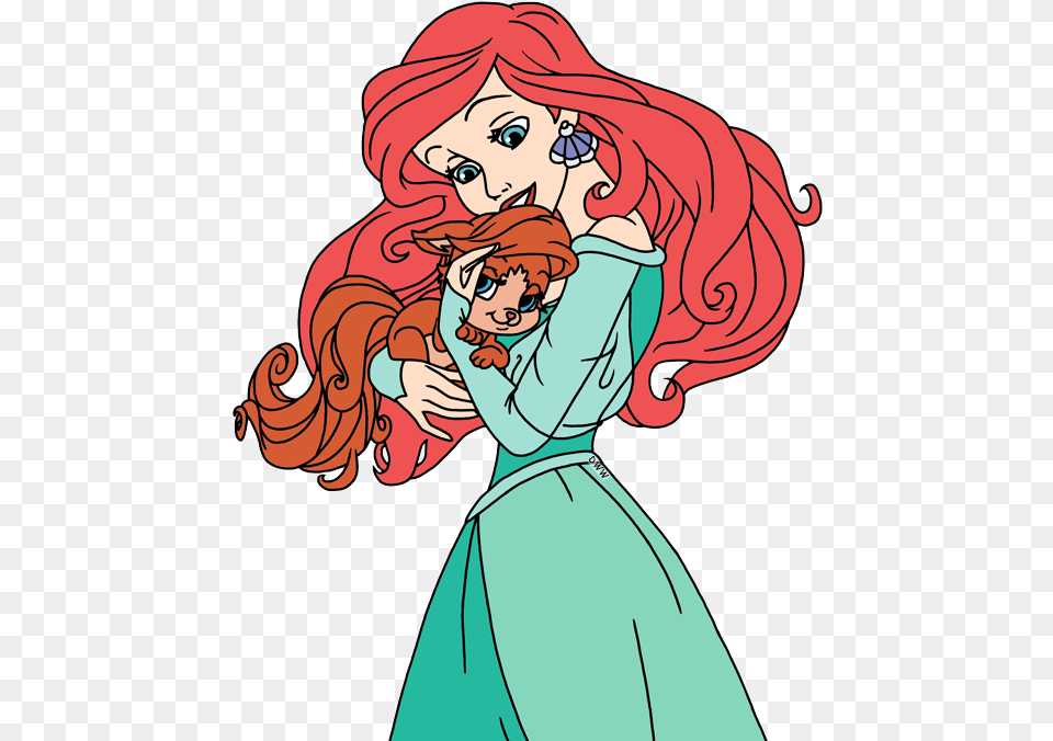 Palace Clipart Cartoon Ariel And Treasure Color Page, Book, Comics, Publication, Person Free Png Download