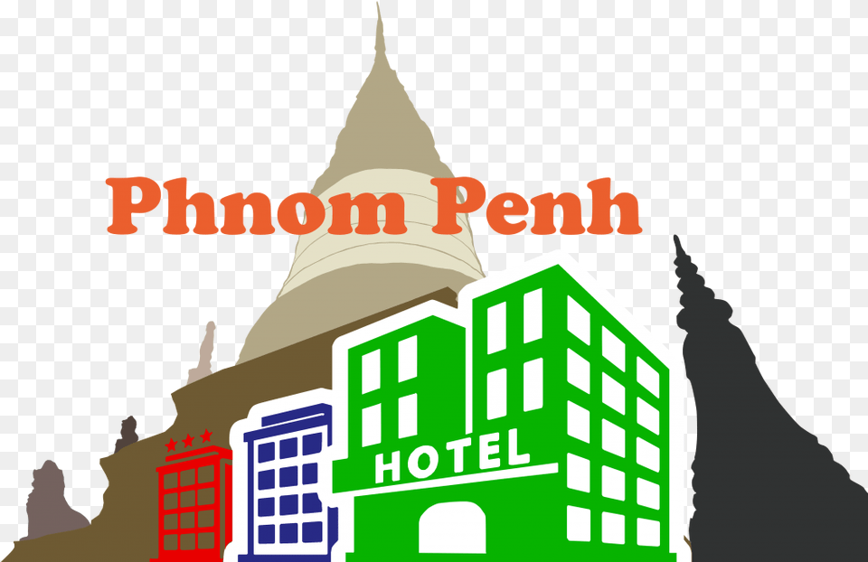 Palace Clipart Phnom Penh Hotel Icon Transparent Blue, Architecture, Tower, Building, City Free Png