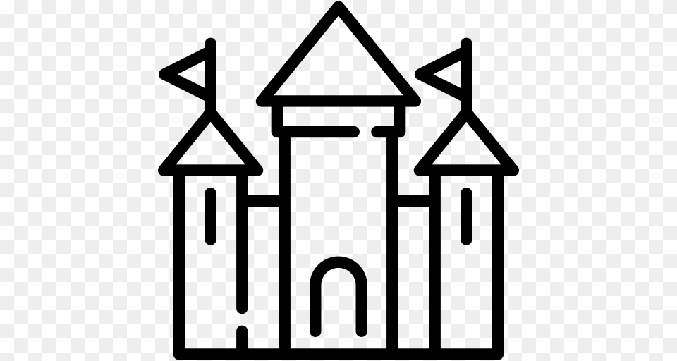 Palace Icon, Gray Free Transparent Png