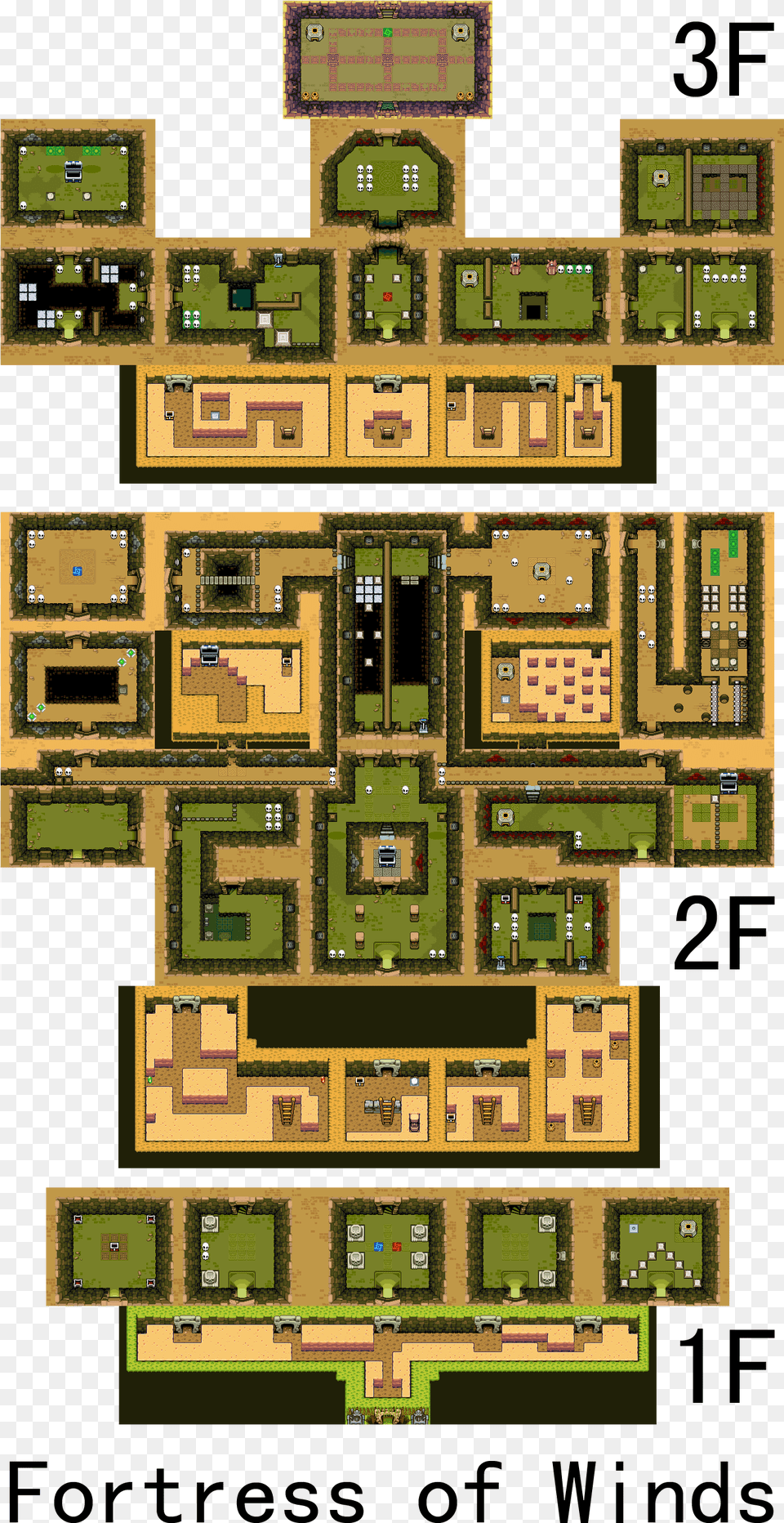 Palace Of Winds Minish Cap Map Free Png