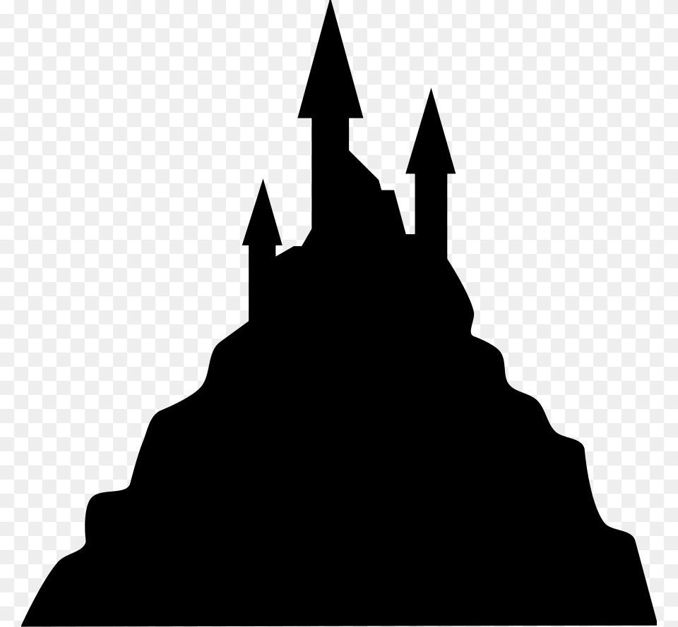 Palace Silhouette Cliparts, Gray Png Image