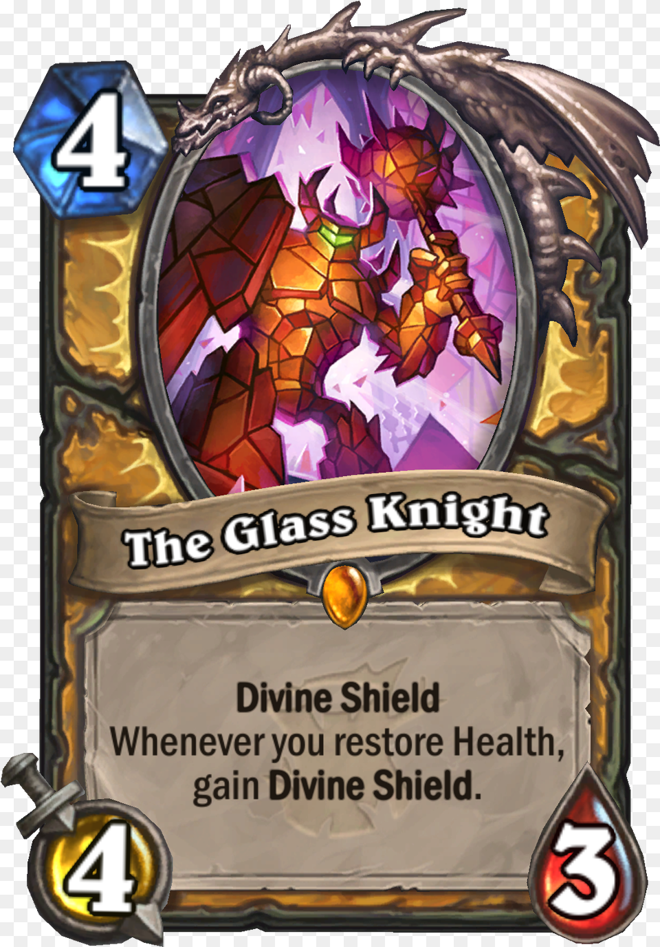 Paladin Gil 817 Engb Theglassknight Glass Knight Hearthstone, Baby, Person, Advertisement Free Png Download