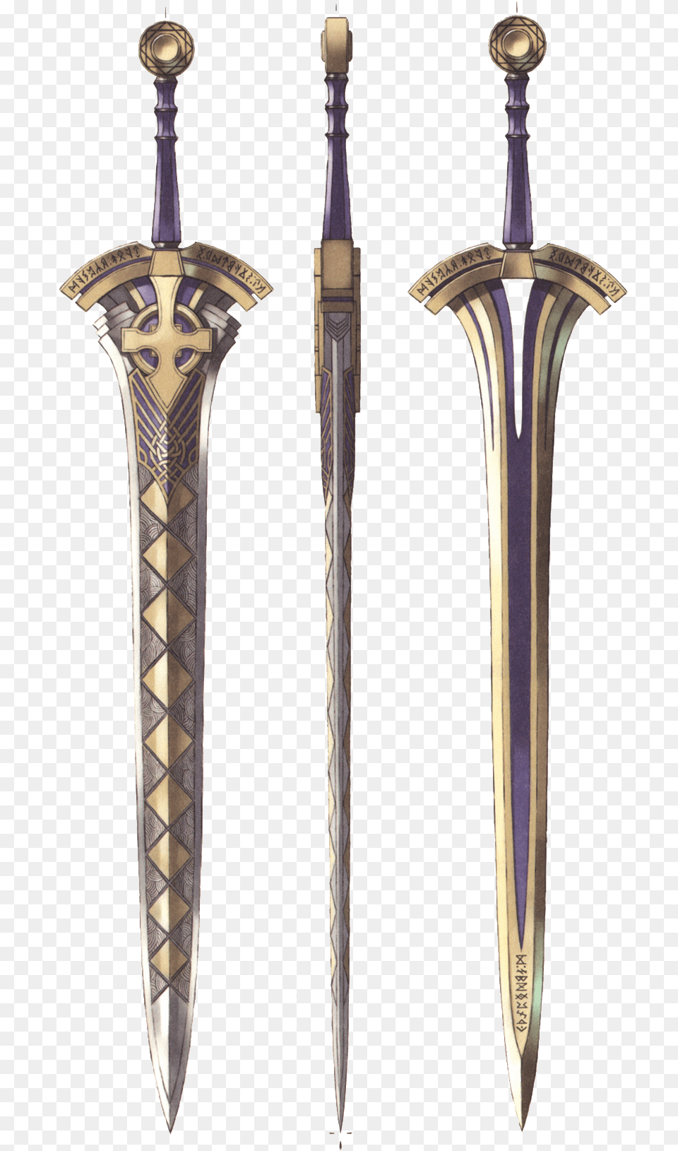 Paladin Holy Greatsword, Blade, Dagger, Knife, Sword Png Image