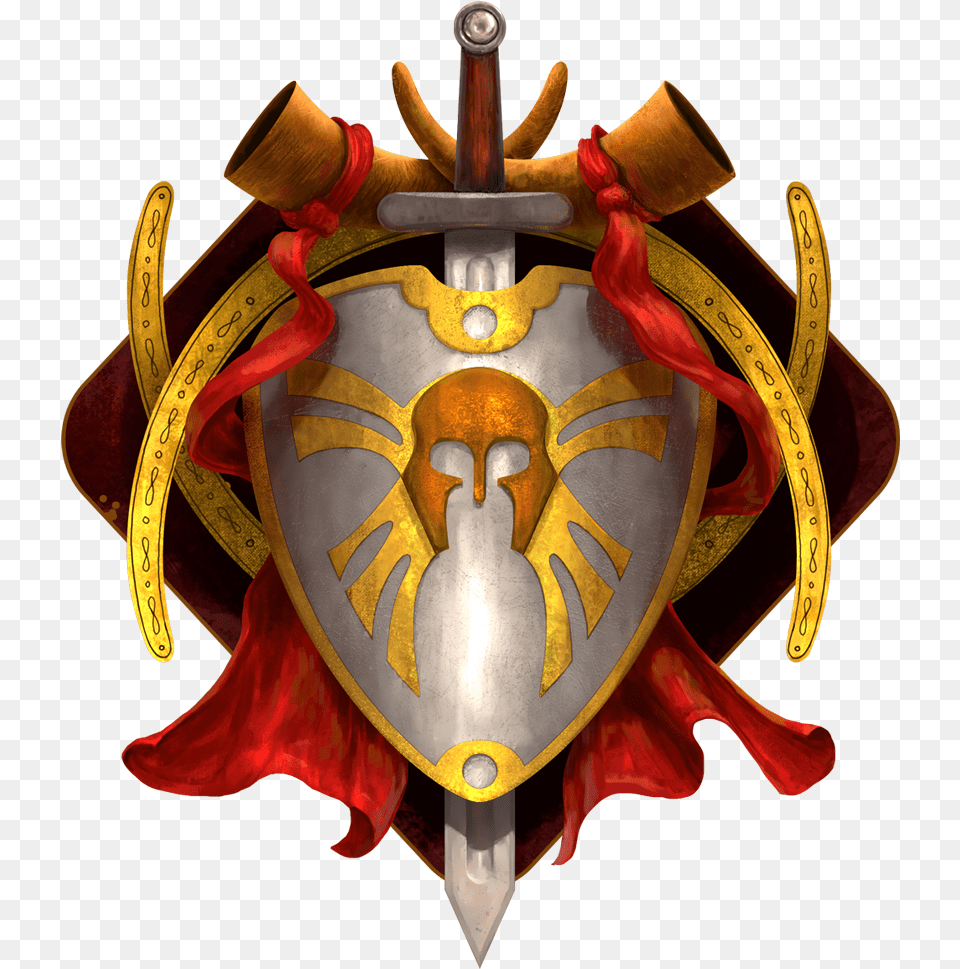 Paladin Mask, Armor, Shield, Blade, Dagger Free Png